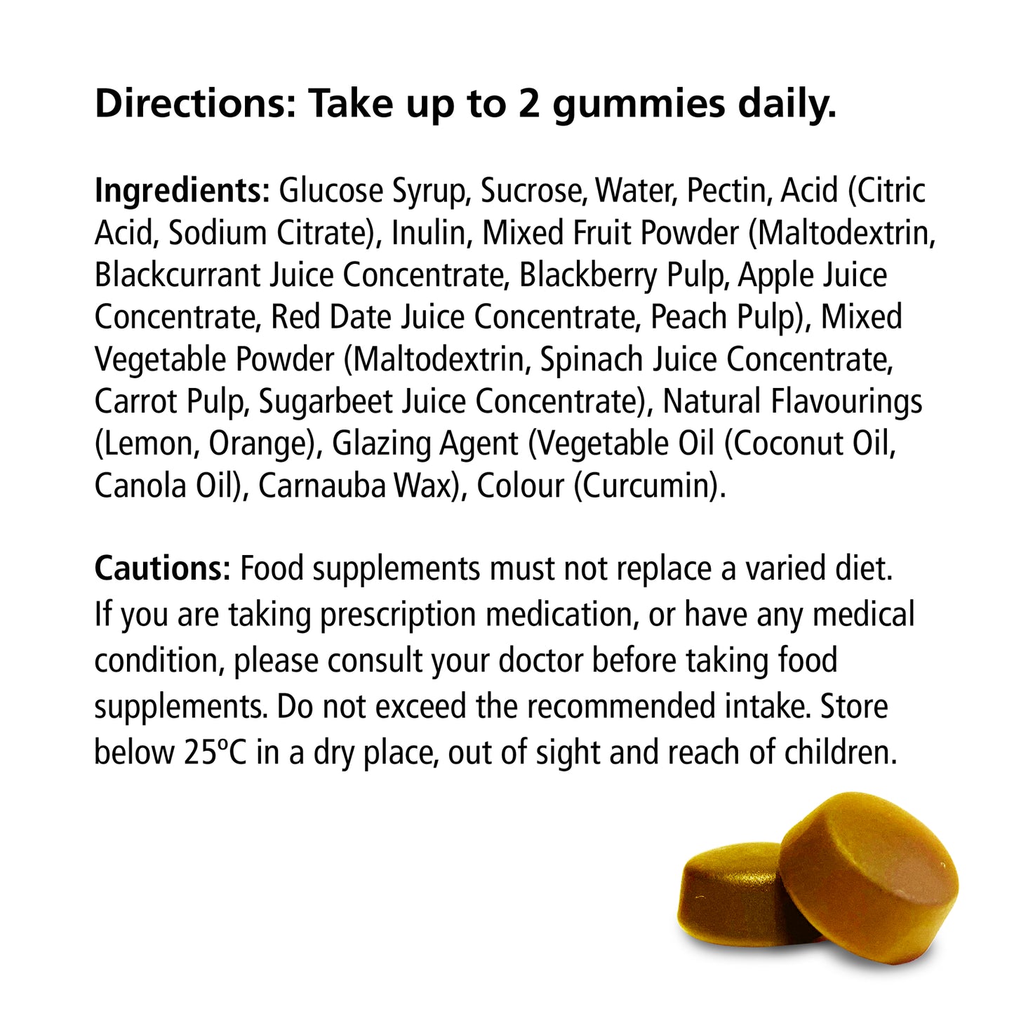 Grooovy Greeens x60 Superfood Gummies | Apple | Greens, Prebiotics & Gut Support