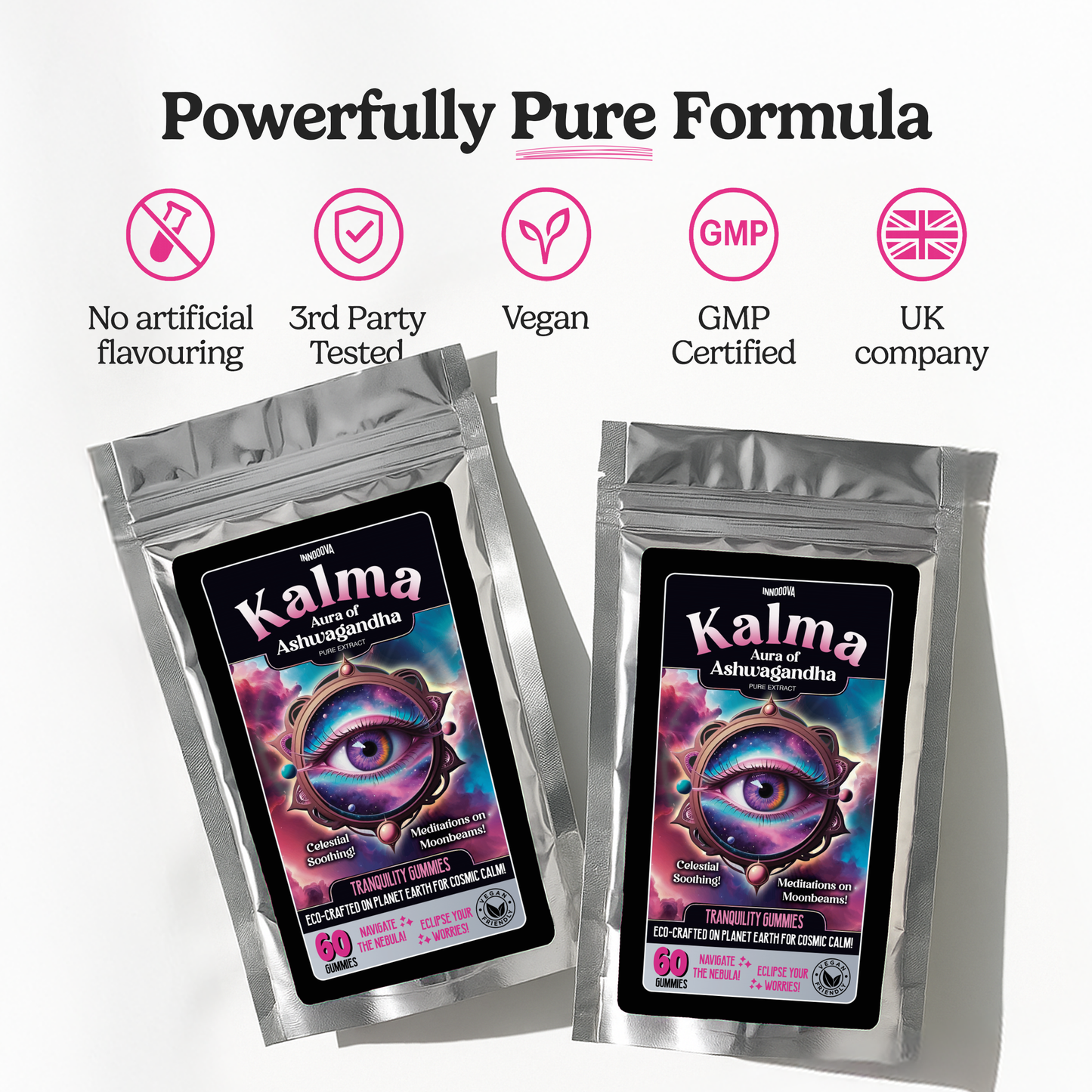 Kalma 3mth Value Pack x180 Ashwagandha Gummies | Apple | 3000mg Pure Extract for Stress & Balance
