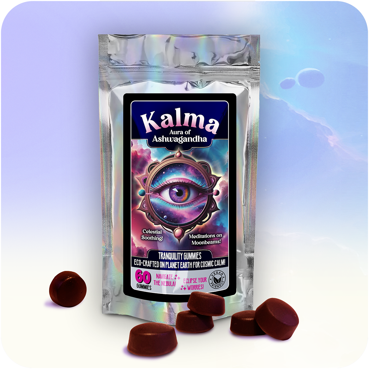 Kalma x10 Ashwagandha Gummies | Apple | 3000mg Pure Extract for Stress & Balance
