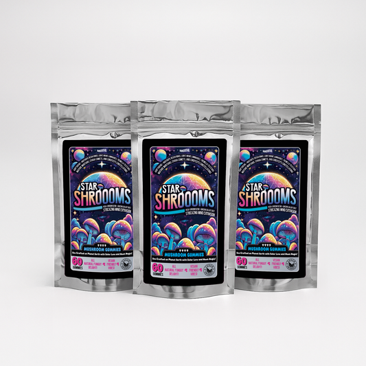 Starshroooms 3mth Value Pack x180 Mushroom Gummies | Blackcurrant | 6 Mushrooms + Ginseng for Mind & Mood